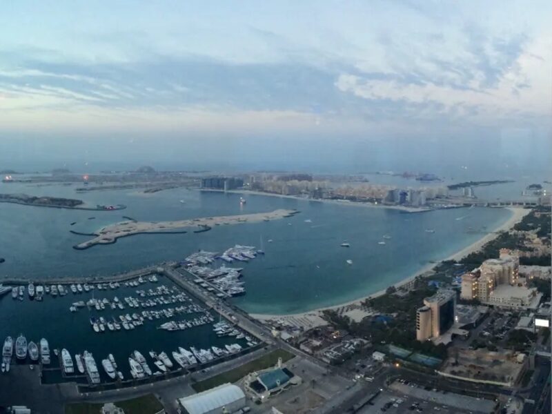 Aerial view of Palm Jumeirah